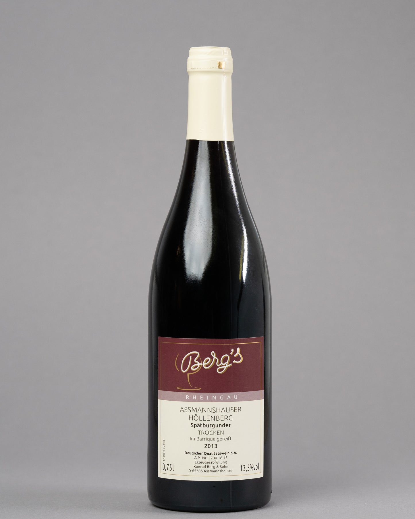 2013 Assmannshäuser Höllenberg Q.b.A. trocken im Barrique gereift